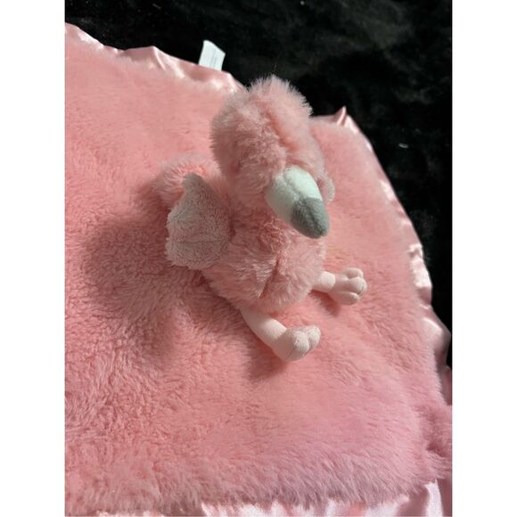 Cloud Island Flamingo Lovey Security Blanket Plush Stuffed Pink Soft Target - Picture 2 of 4